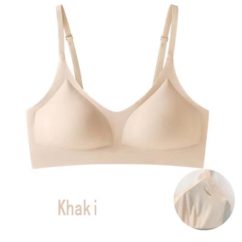 Women'S Bra, Seamless Underwear, Large Breasts, Small Breasts, Gathering, Thin Semi-Fixed Cup, Beautiful Back Bra, Sexy