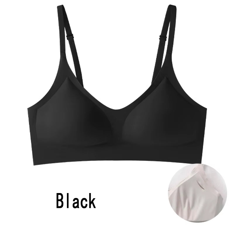 Women'S Bra, Seamless Underwear, Large Breasts, Small Breasts, Gathering, Thin Semi-Fixed Cup, Beautiful Back Bra, Sexy