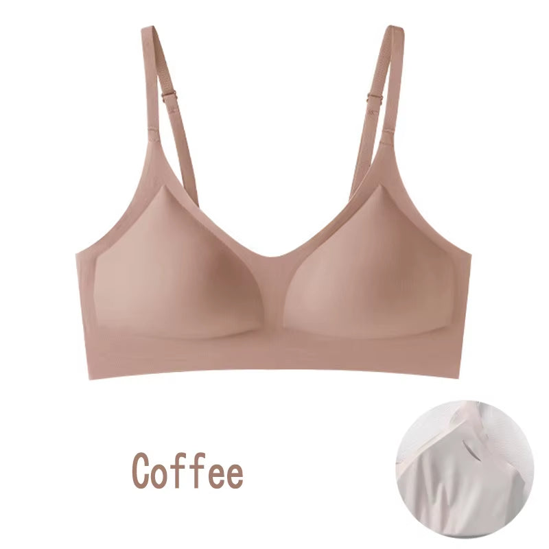 Women'S Bra, Seamless Underwear, Large Breasts, Small Breasts, Gathering, Thin Semi-Fixed Cup, Beautiful Back Bra, Sexy