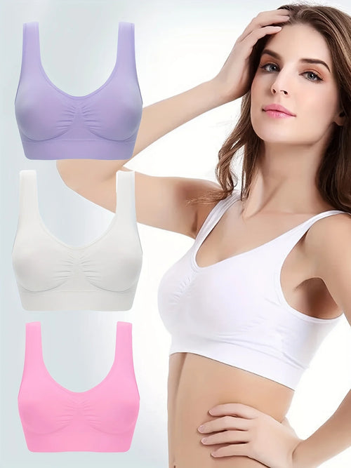 Sexy Women Push up BREAST Bra Big Size Backless Bras plus Size Wireless Brassiere Breathable Seamless Bra 1Pcs Wfws01