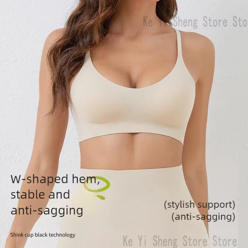 Women'S Bra, Seamless Underwear, Large Breasts, Small Breasts, Gathering, Thin Semi-Fixed Cup, Beautiful Back Bra, Sexy